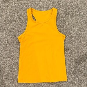Lululemon Yellow Racerback Tank Top